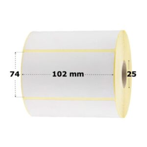 Etiquetas Termica 102x74mm 25mm