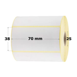 Etiquetas Termicas 70x38mm Canuto 25mm. Caja 600x528